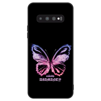 Szilikon tok erre a típusra Samsung Galaxy S10 Plus G975 - Diamanty Purple