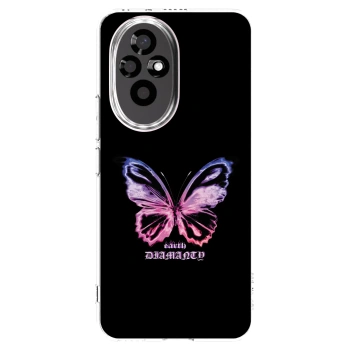 Picasee átlátszó szilikon tok az alábbi mobiltelefonokra Honor 200 5G - Diamanty Purple
