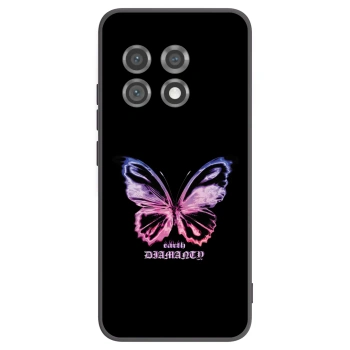 Picasee fekete szilikon tok az alábbi mobiltelefonokra OnePlus 11 5G - Diamanty Purple