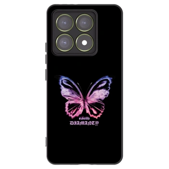 Picasee fekete szilikon tok az alábbi mobiltelefonokra Xiaomi 14T - Diamanty Purple