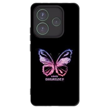 Picasee fekete szilikon tok az alábbi mobiltelefonokra Xiaomi Redmi Note 14 5G - Diamanty Purple