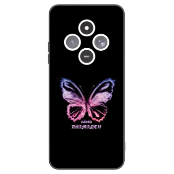 Picasee fekete szilikon tok az alábbi mobiltelefonokra Xiaomi Redmi 14C - Diamanty Purple