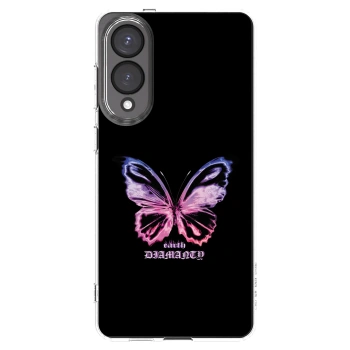 Picasee átlátszó szilikon tok az alábbi mobiltelefonokra Samsung Galaxy S25 Edge 5G - Diamanty Purple