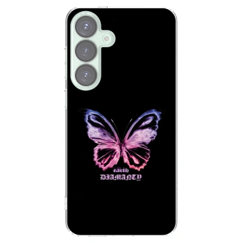 Picasee átlátszó szilikon tok az alábbi mobiltelefonokra Samsung Galaxy S25+ 5G - Diamanty Purple