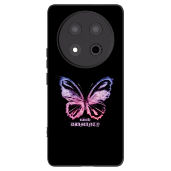 Picasee fekete szilikon tok az alábbi mobiltelefonokra Honor Magic7 Lite 5G - Diamanty Purple