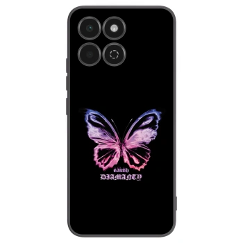 Picasee fekete szilikon tok az alábbi mobiltelefonokra Honor 200 Smart 5G - Diamanty Purple