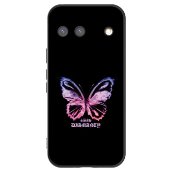 Picasee fekete szilikon tok az alábbi mobiltelefonokra Google Pixel 9 - Diamanty Purple