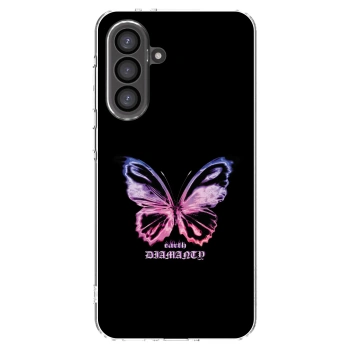 Picasee átlátszó szilikon tok az alábbi mobiltelefonokra Samsung Galaxy A56 5G A566B - Diamanty Purple