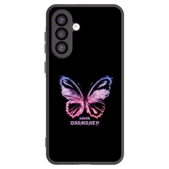 Picasee fekete szilikon tok az alábbi mobiltelefonokra Samsung Galaxy A26 5G A266B - Diamanty Purple