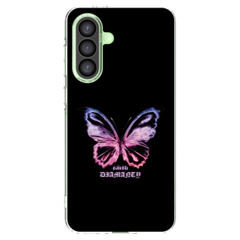 Picasee átlátszó szilikon tok az alábbi mobiltelefonokra Samsung Galaxy A26 5G A266B - Diamanty Purple