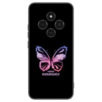 Picasee fekete szilikon tok az alábbi mobiltelefonokra Xiaomi Poco C75 - Diamanty Purple