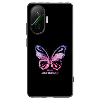 Picasee fekete szilikon tok az alábbi mobiltelefonokra Xiaomi Poco F7 Pro 5G - Diamanty Purple