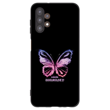 Picasee fekete szilikon tok az alábbi mobiltelefonokra Samsung Galaxy A13 5G - Diamanty Purple