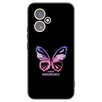 Picasee fekete szilikon tok az alábbi mobiltelefonokra Honor 400 5G - Diamanty Purple