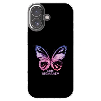 Picasee átlátszó szilikon tok az alábbi mobiltelefonokra Apple iPhone 17 - Diamanty Purple