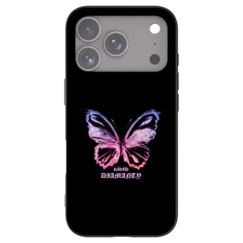 Picasee fekete szilikon tok az alábbi mobiltelefonokra Apple iPhone 17 Pro - Diamanty Purple