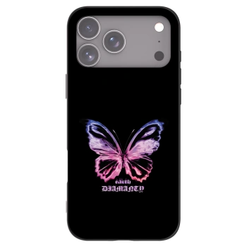 Picasee fekete szilikon tok az alábbi mobiltelefonokra Apple iPhone 17 Pro Max - Diamanty Purple