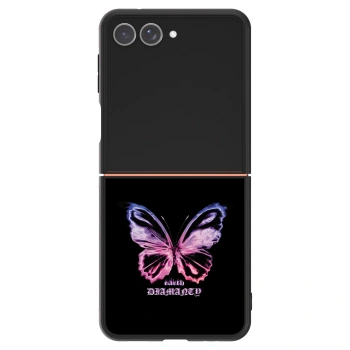 Szilikon tok erre a típusra Samsung Galaxy Z Flip7 5G - Diamanty Purple