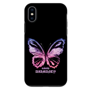 Szilikon tok erre a típusra Apple iPhone X/XS - Diamanty Purple