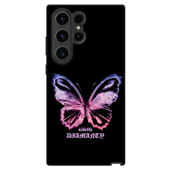Szilikon tok erre a típusra Samsung Galaxy S22 Ultra 5G - Diamanty Purple