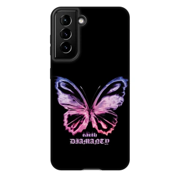 Szilikon tok erre a típusra Samsung Galaxy S21 5G G991B - Diamanty Purple