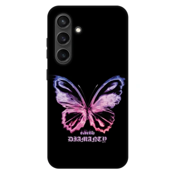 Szilikon tok erre a típusra Samsung Galaxy S24 S921B 5G - Diamanty Purple