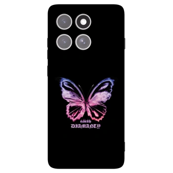 Picasee fekete szilikon tok az alábbi mobiltelefonokra Motorola Edge 60 Pro - Diamanty Purple