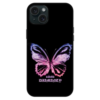 Szilikon tok erre a típusra Apple iPhone 15 Plus - Diamanty Purple