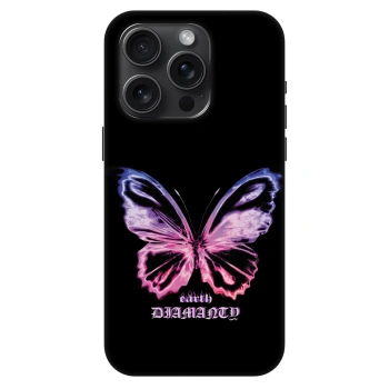 Szilikon tok erre a típusra Apple iPhone 15 Pro - Diamanty Purple