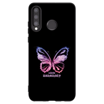 Picasee fekete szilikon tok az alábbi mobiltelefonokra Huawei P30 Lite - Diamanty Purple