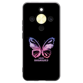 Picasee fekete szilikon tok az alábbi mobiltelefonokra Honor Magic8 Lite 5G - Diamanty Purple