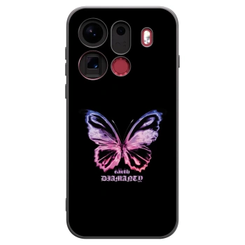 Picasee fekete szilikon tok az alábbi mobiltelefonokra OPPO Find X9 Pro - Diamanty Purple