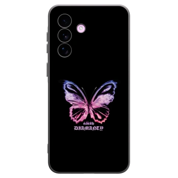 Picasee fekete szilikon tok az alábbi mobiltelefonokra Samsung Galaxy A57 5G - Diamanty Purple