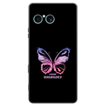 Picasee fekete szilikon tok az alábbi mobiltelefonokra Sony Xperia 10 VII - Diamanty Purple