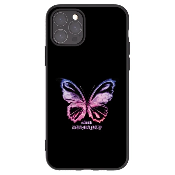 Picasee fekete szilikon tok az alábbi mobiltelefonokra Apple iPhone 11 Pro - Diamanty Purple