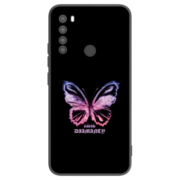 Picasee fekete szilikon tok az alábbi mobiltelefonokra Xiaomi Redmi Note 8 - Diamanty Purple