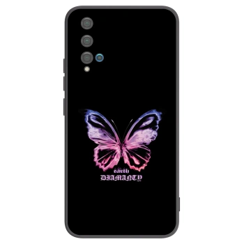 Picasee fekete szilikon tok az alábbi mobiltelefonokra Huawei Nova 5T - Diamanty Purple