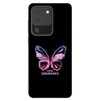 Picasee átlátszó szilikon tok az alábbi mobiltelefonokra Samsung Galaxy S20 Ultra 5G G988F - Diamanty Purple