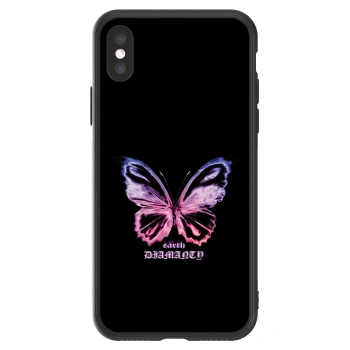 Picasee ULTIMATE CASE Apple iPhone X/XS - készülékre - Diamanty Purple