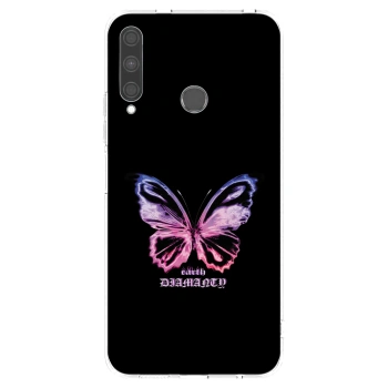 Picasee átlátszó szilikon tok az alábbi mobiltelefonokra Huawei P40 Lite E - Diamanty Purple