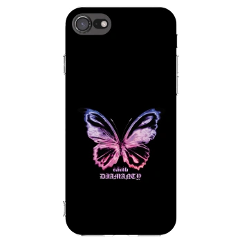 Picasee átlátszó szilikon tok az alábbi mobiltelefonokra Apple iPhone SE 2020 - Diamanty Purple