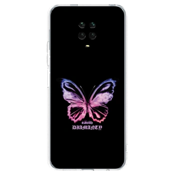 Picasee átlátszó szilikon tok az alábbi mobiltelefonokra Xiaomi Redmi Note 9 Pro - Diamanty Purple