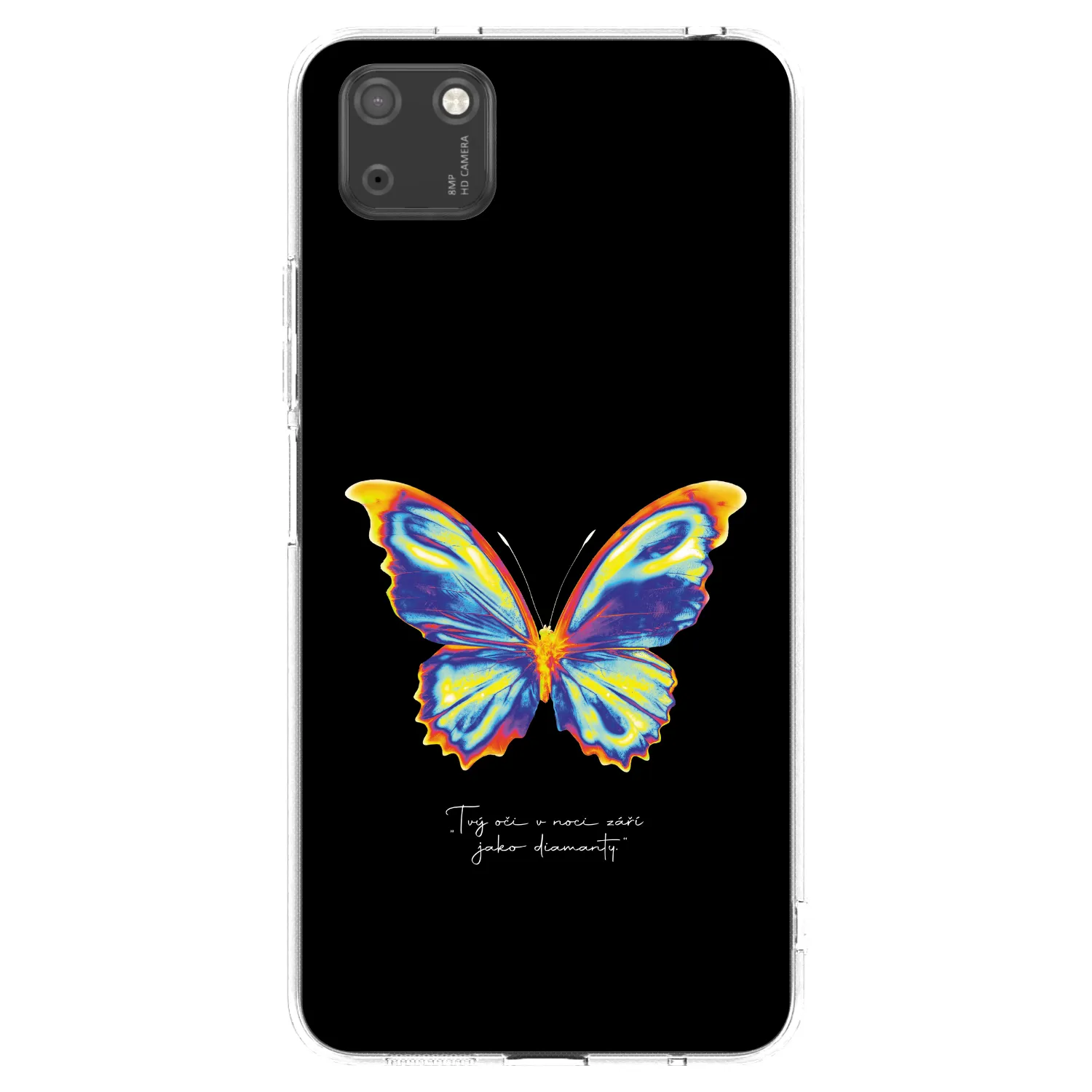 Picasee átlátszó szilikon tok az alábbi mobiltelefonokra Huawei Y5P - Diamanty Black