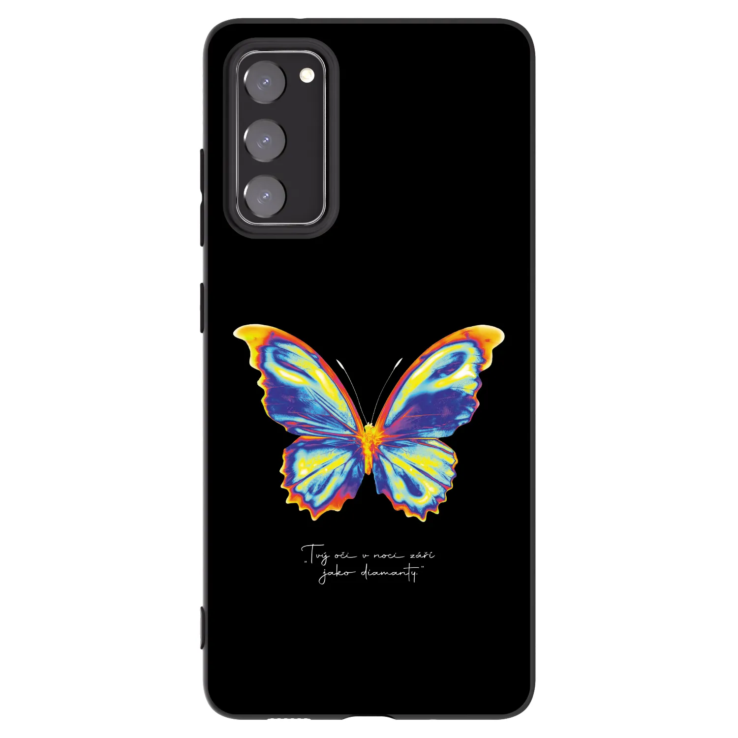 Picasee fekete szilikon tok az alábbi mobiltelefonokra Samsung Galaxy S20 FE - Diamanty Black