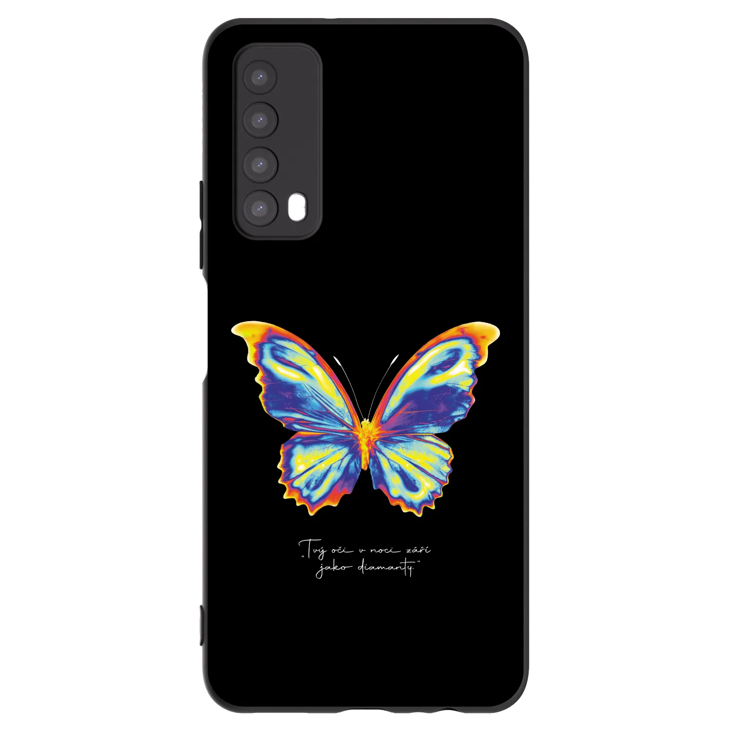 Picasee fekete szilikon tok az alábbi mobiltelefonokra Huawei P Smart 2021 - Diamanty Black