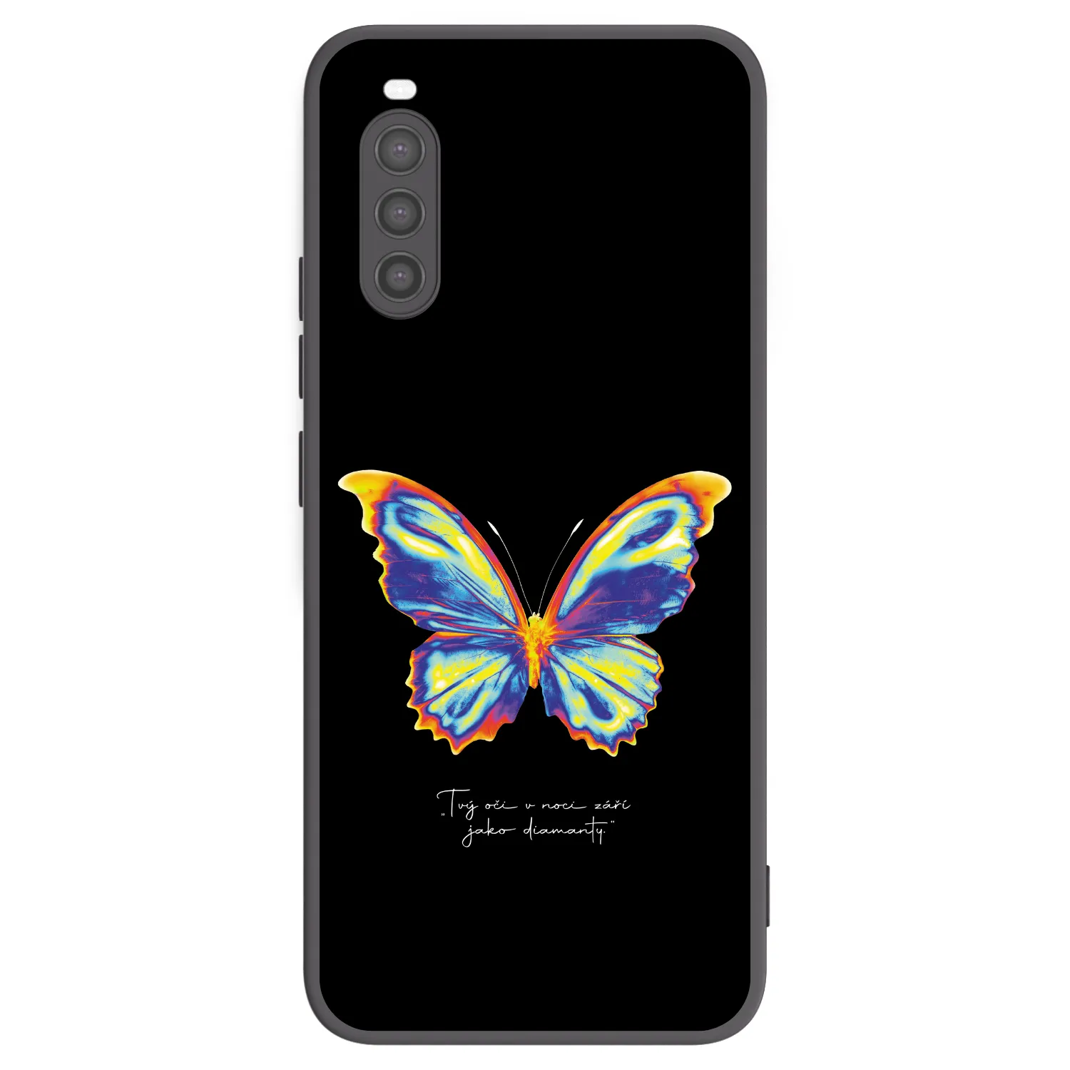 Picasee fekete szilikon tok az alábbi mobiltelefonokra Sony Xperia 10 II - Diamanty Black