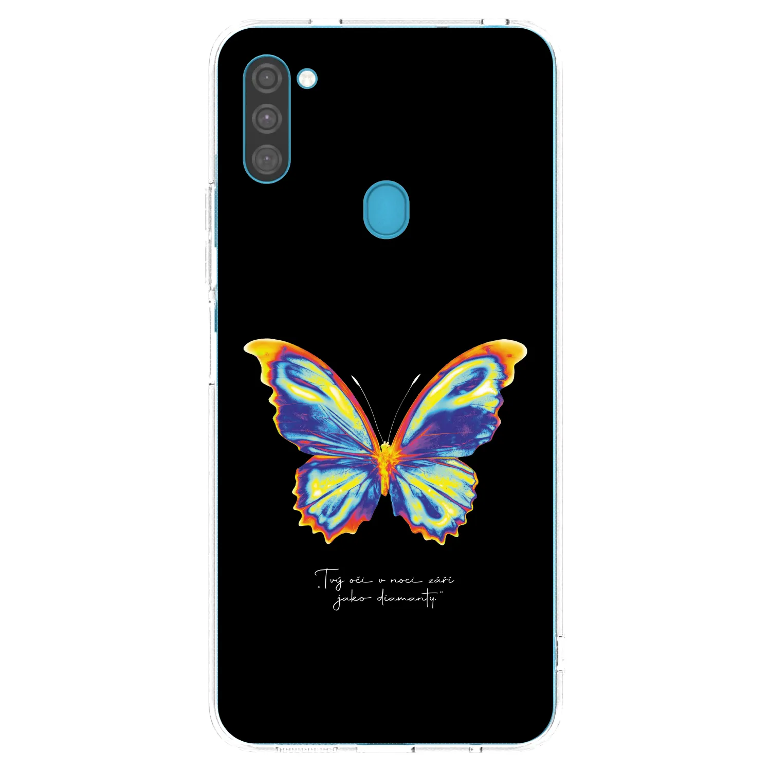 Picasee átlátszó szilikon tok az alábbi mobiltelefonokra Samsung Galaxy M11 - Diamanty Black