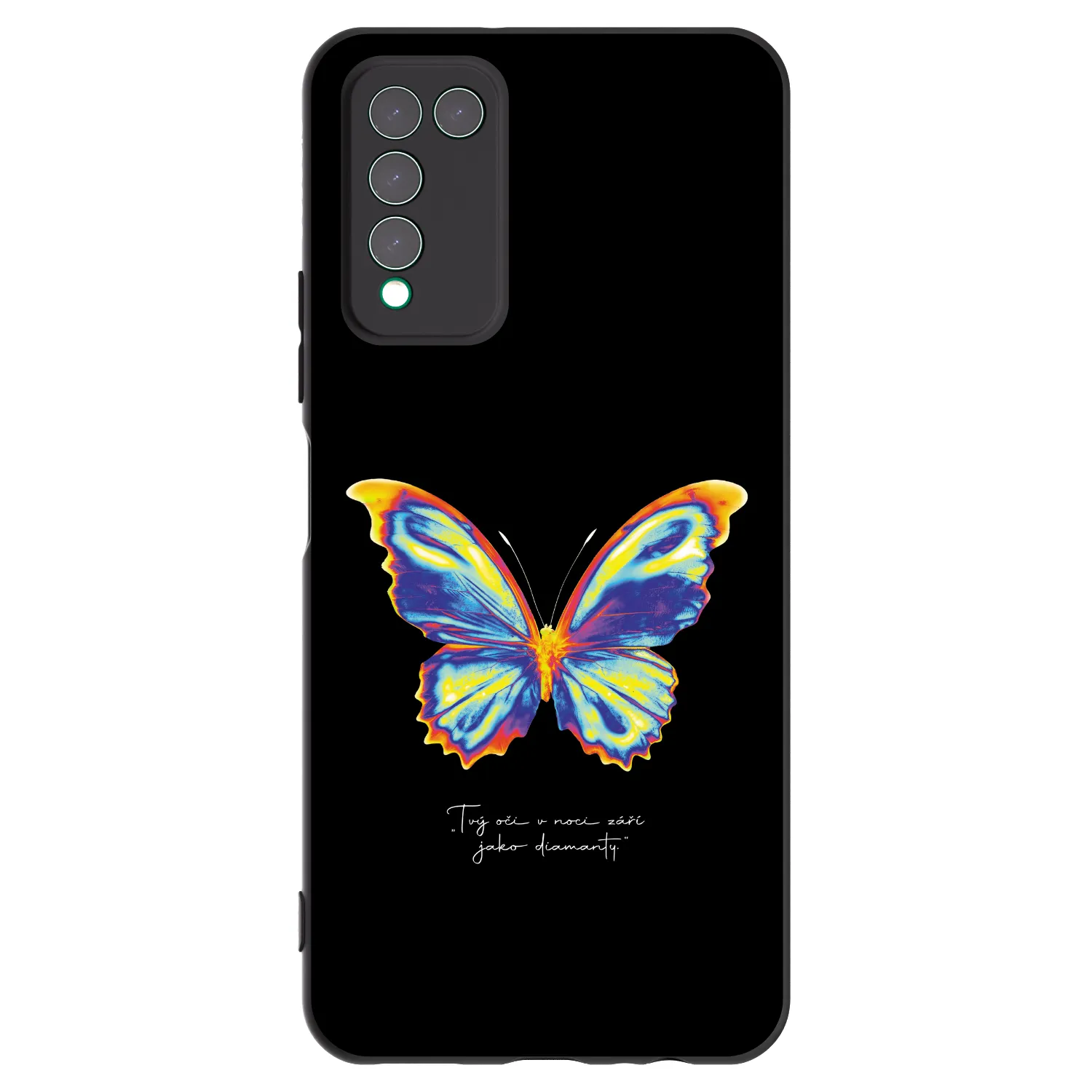 Picasee fekete szilikon tok az alábbi mobiltelefonokra Honor 10X Lite - Diamanty Black
