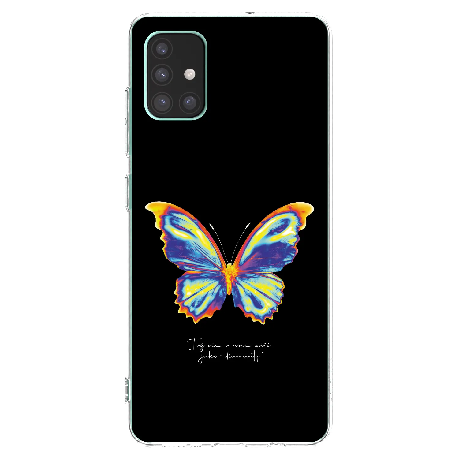 Picasee átlátszó szilikon tok az alábbi mobiltelefonokra Samsung Galaxy M51 M515F - Diamanty Black