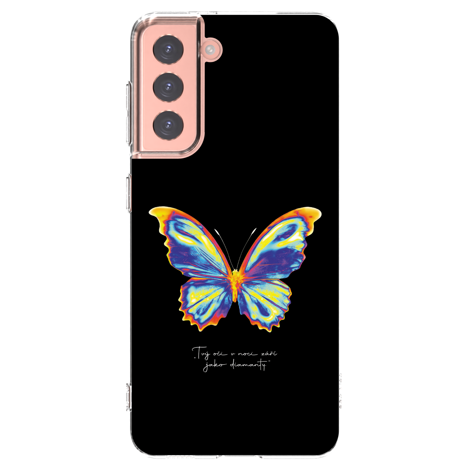 Picasee átlátszó szilikon tok az alábbi mobiltelefonokra Samsung Galaxy S21 5G G991B - Diamanty Black
